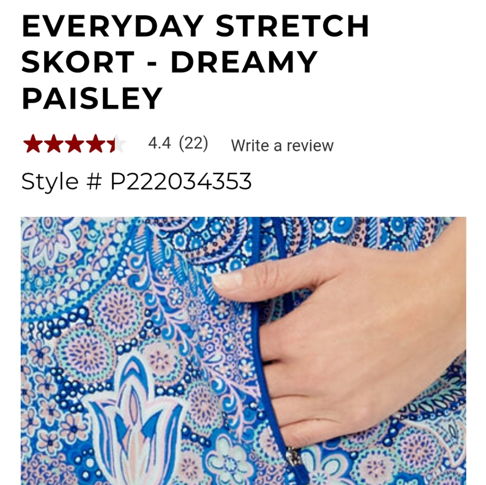 Everyday Stretch Skort NWT - Picture 2 of 9